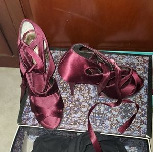 Sexy ankle tie heel 1 wear